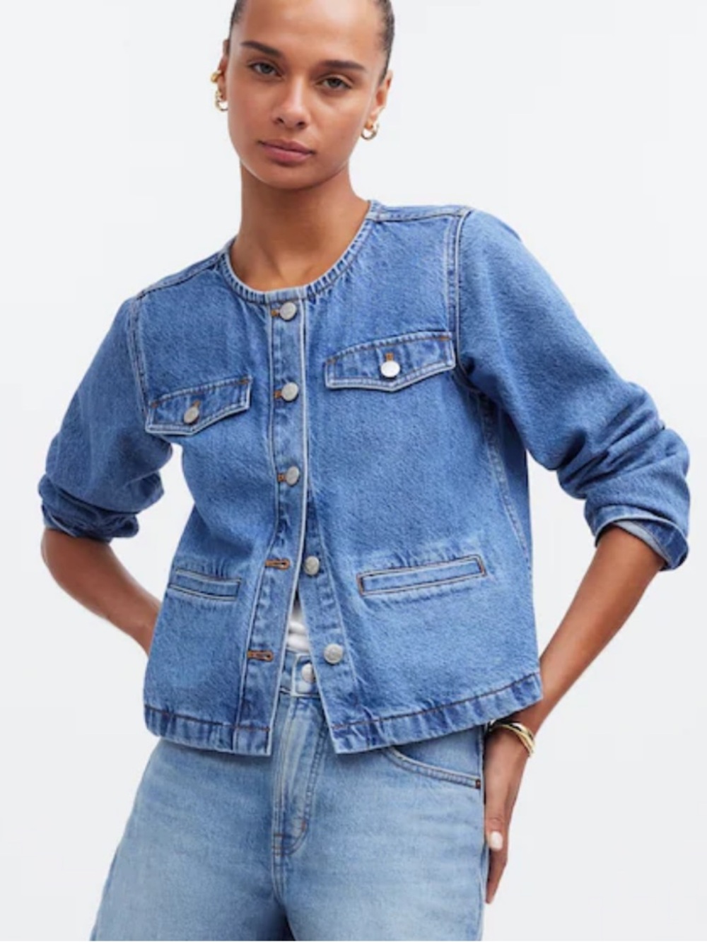 Madewell Blue Denim Lady Jean Jacket